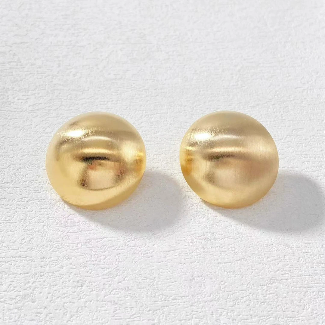 铜合金耳饰 木木（CJ5900） 金属风拉丝耳环