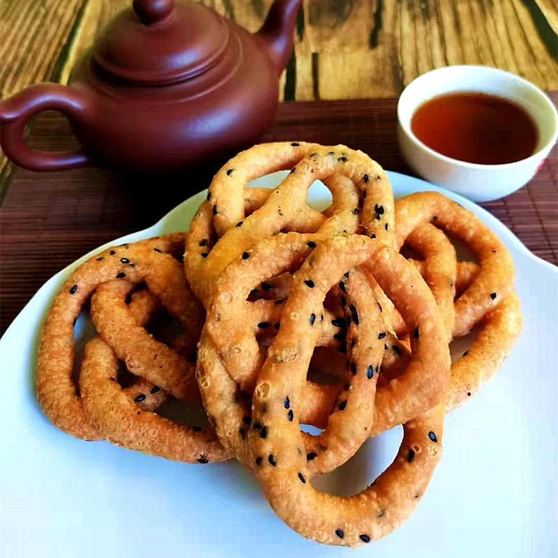 广西玉林特产糖环芝麻味原味翘连香酥脆传统手工年货小吃追剧零食