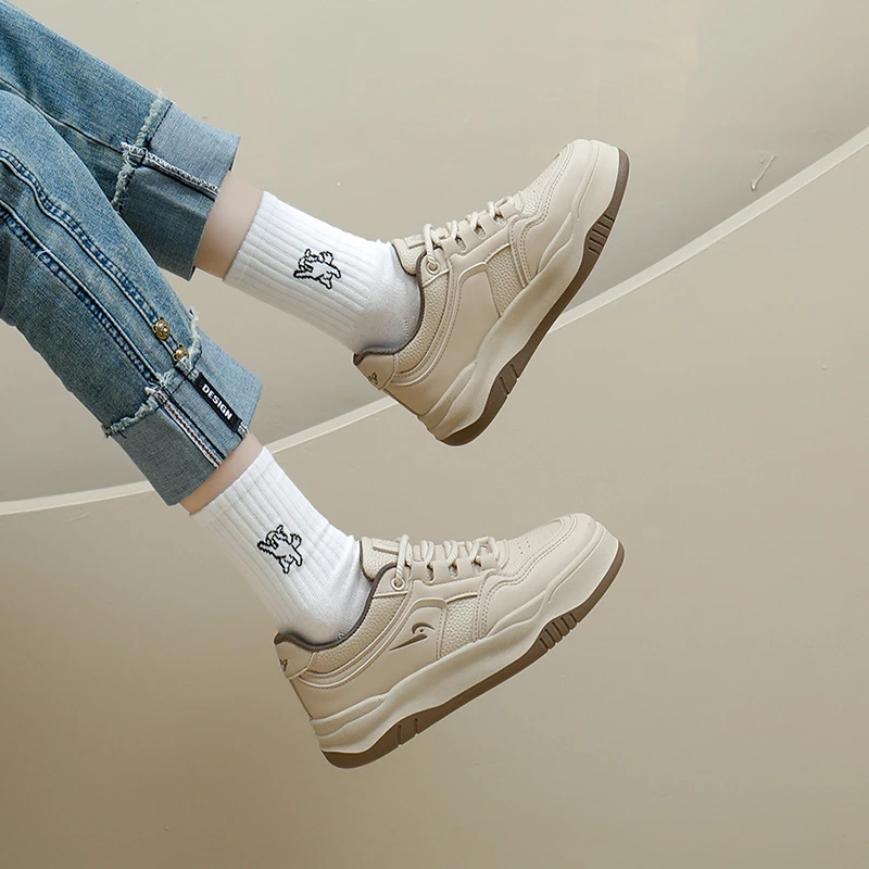 女2024夏季新款韩版ins潮百搭厚底板鞋单鞋休闲鞋小白鞋Q5906//C