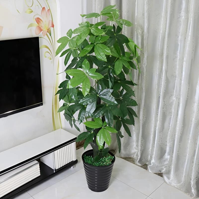 假树发财树仿真绿植大型落地盆栽景塑料装饰假花仿真客厅上档次花