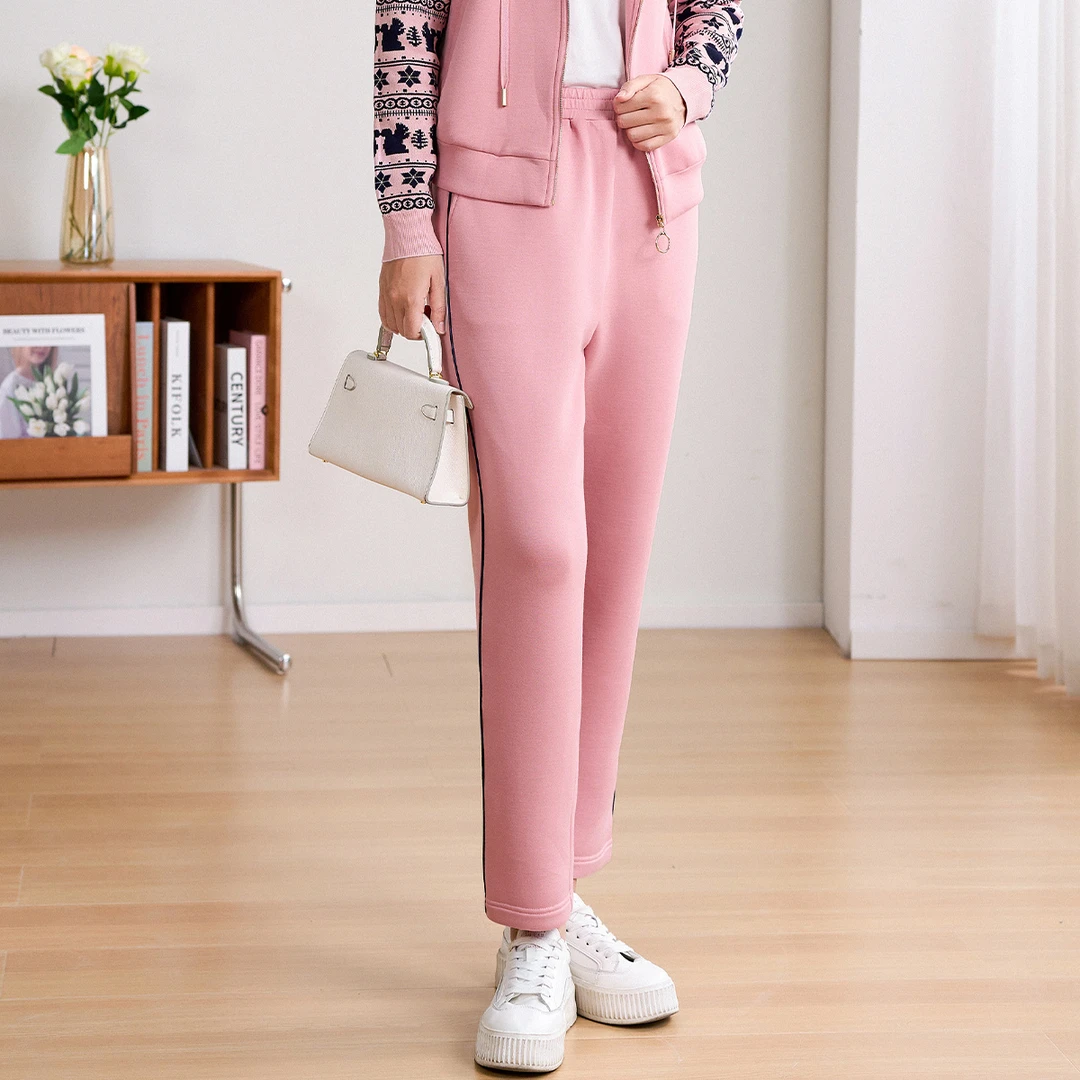 ToyzY春秋新款空气层简约时尚休闲显瘦百搭套装裤子7C53520340