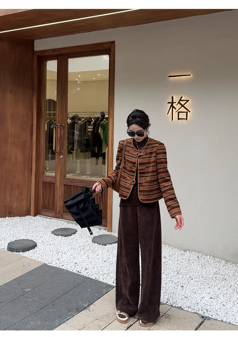 MOMOSOLOYOLO清仓专属•麦浪•设计秋款气质宽松显瘦针织衫衣YM021