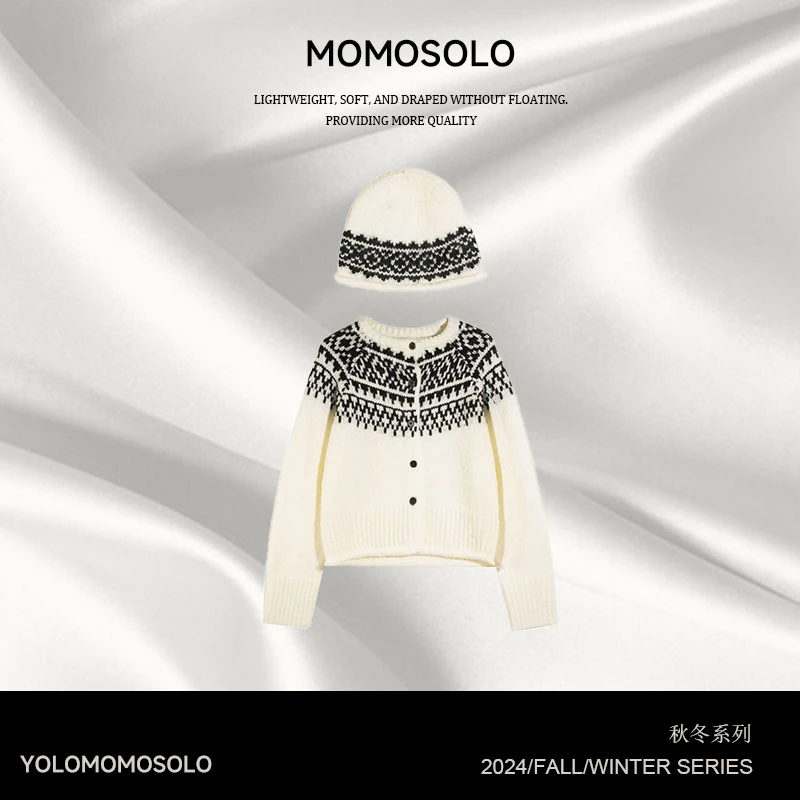 MOMOSOLOYOLO清仓专属(YM202)针织时尚百搭宽松显瘦毛衣