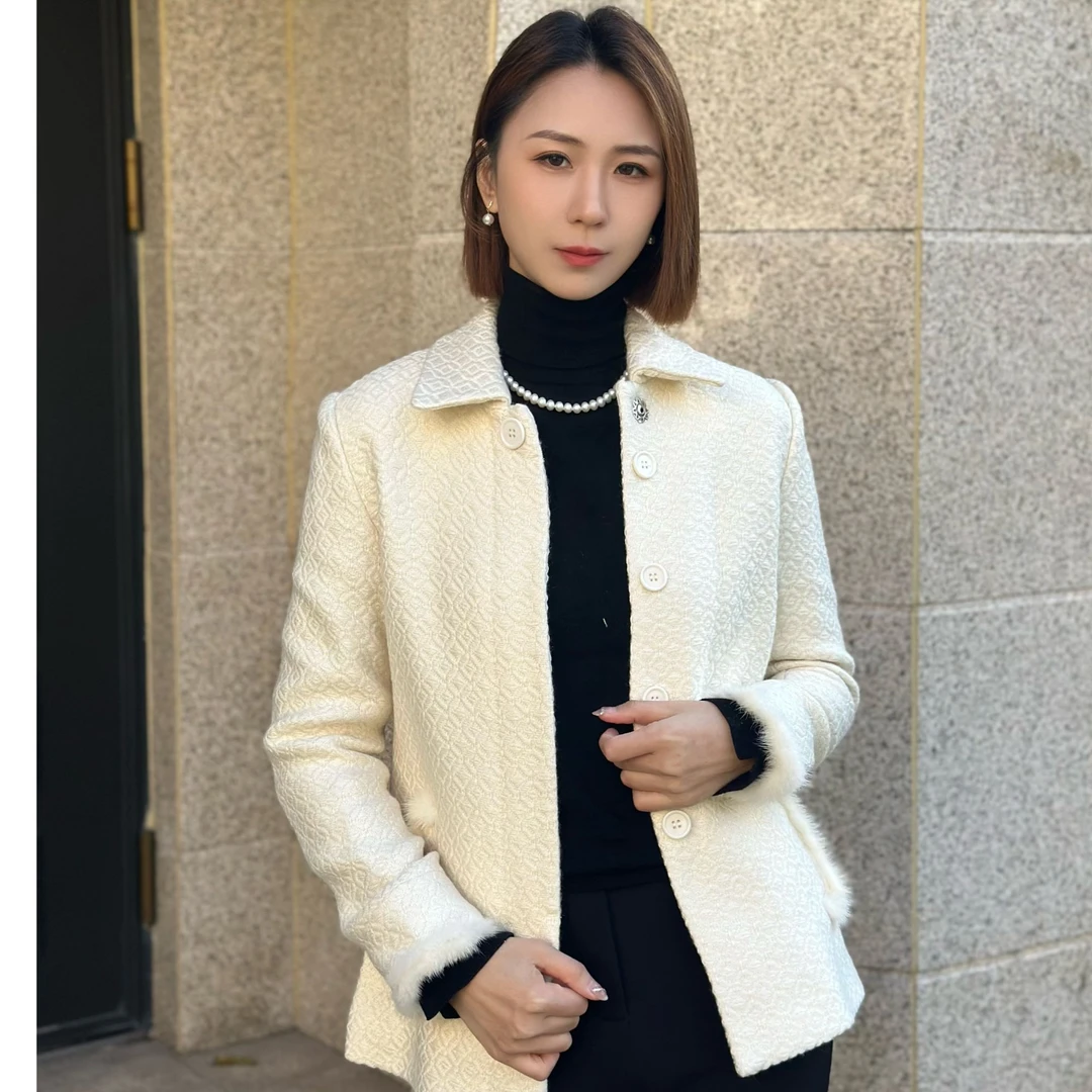 【安妮精选】气质小香风外套网红短款时尚百搭女士韩版翻领秋冬