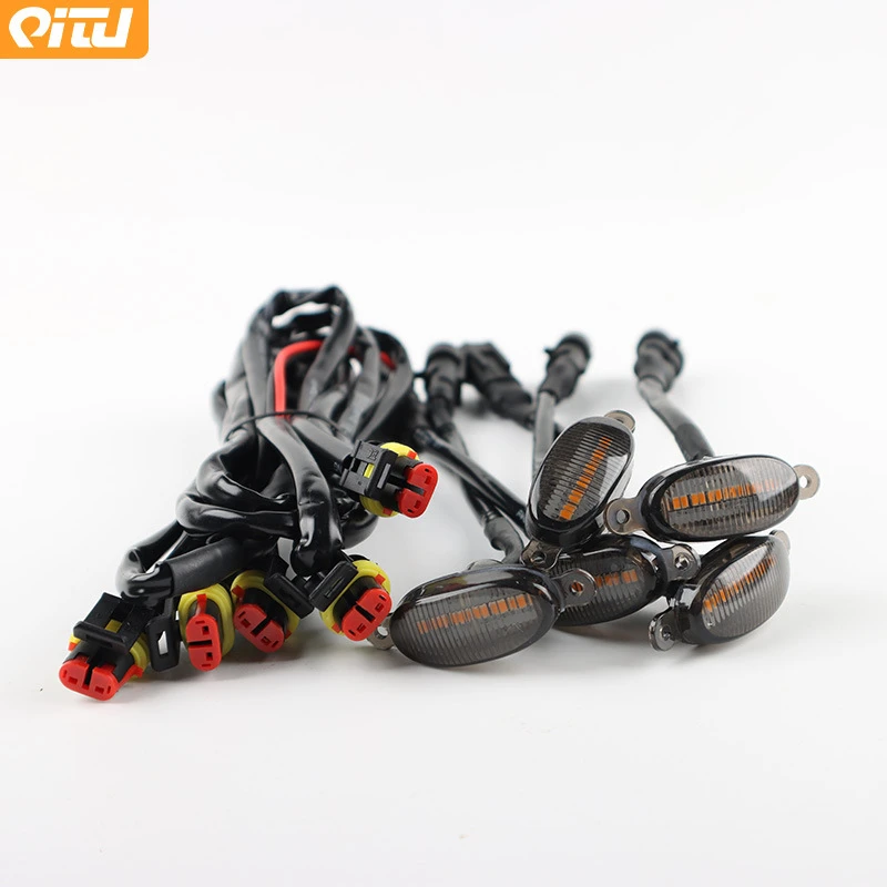 12灯珠汽车中网小黄灯LED装饰日行灯皮卡越野格栅改装通用警示