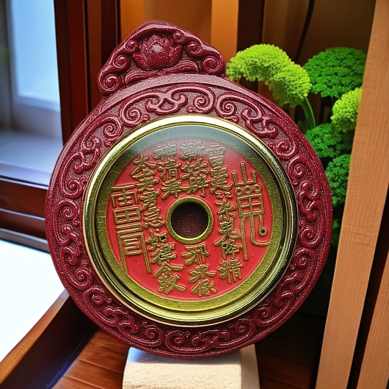 含辰砂工艺品朱砂紫金砂山鬼花钱男士女士时尚精美吊坠