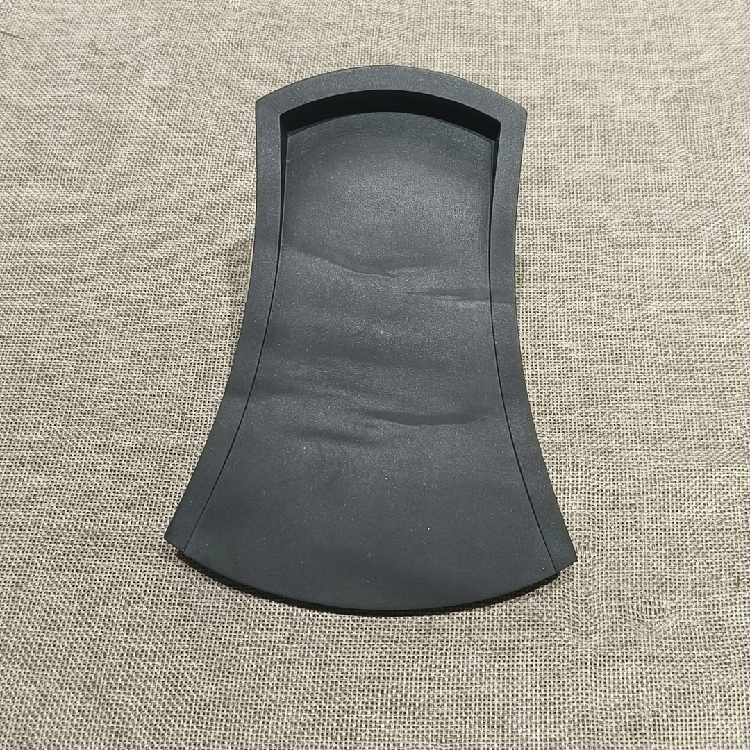 风字砚，眉纹中坑对眉，烟灰底质，尺寸：16.1/8.8/2.4cm