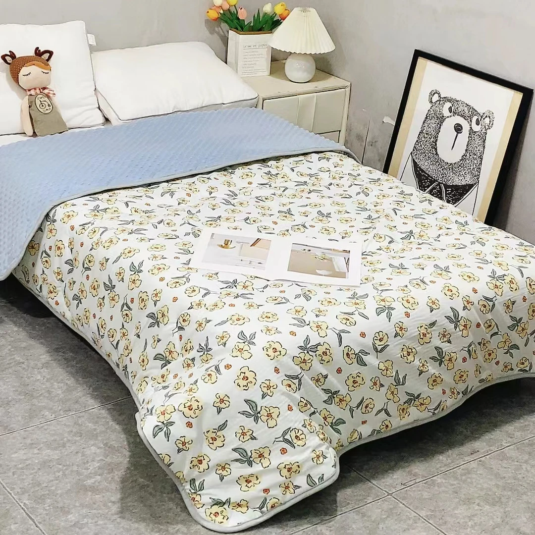 秋冬豆豆被1.5/2米单双人亲肤机洗