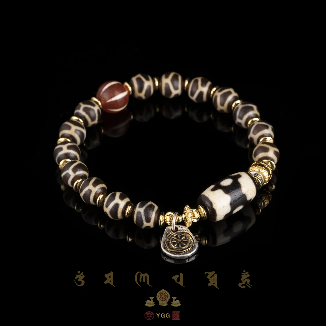 员格格MYJZ16/龟背玛瑙手串/坛三（多样性发）
