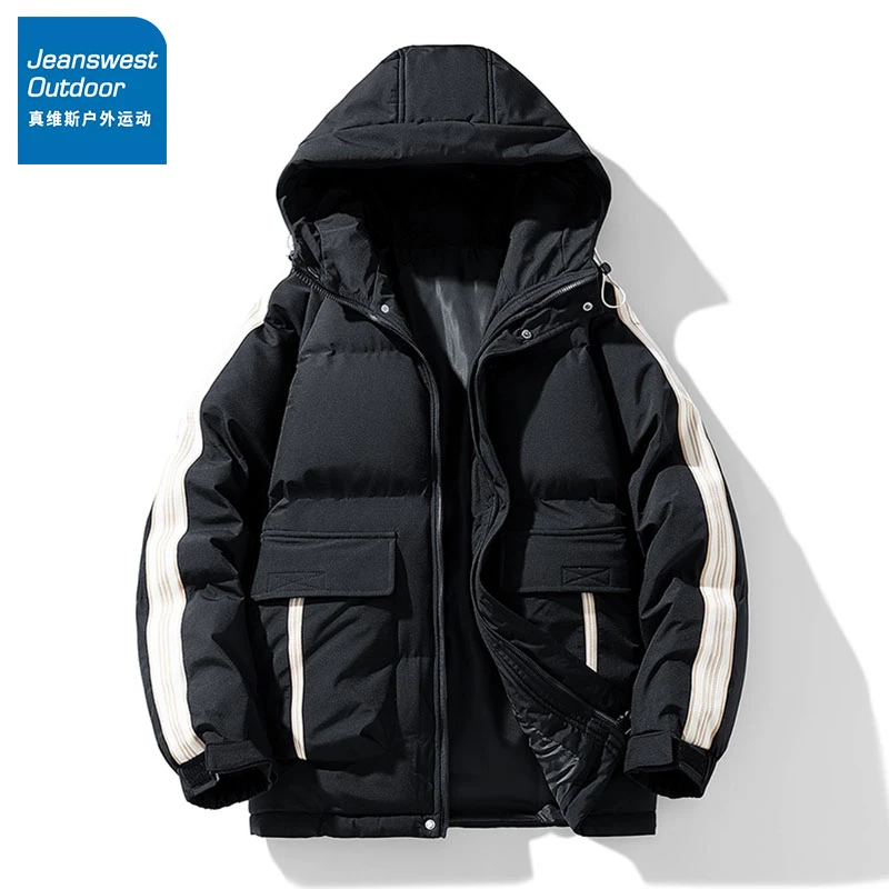 真维斯户外运动连帽棉衣男士2023新款秋冬季休闲保暖潮流棉服男YG