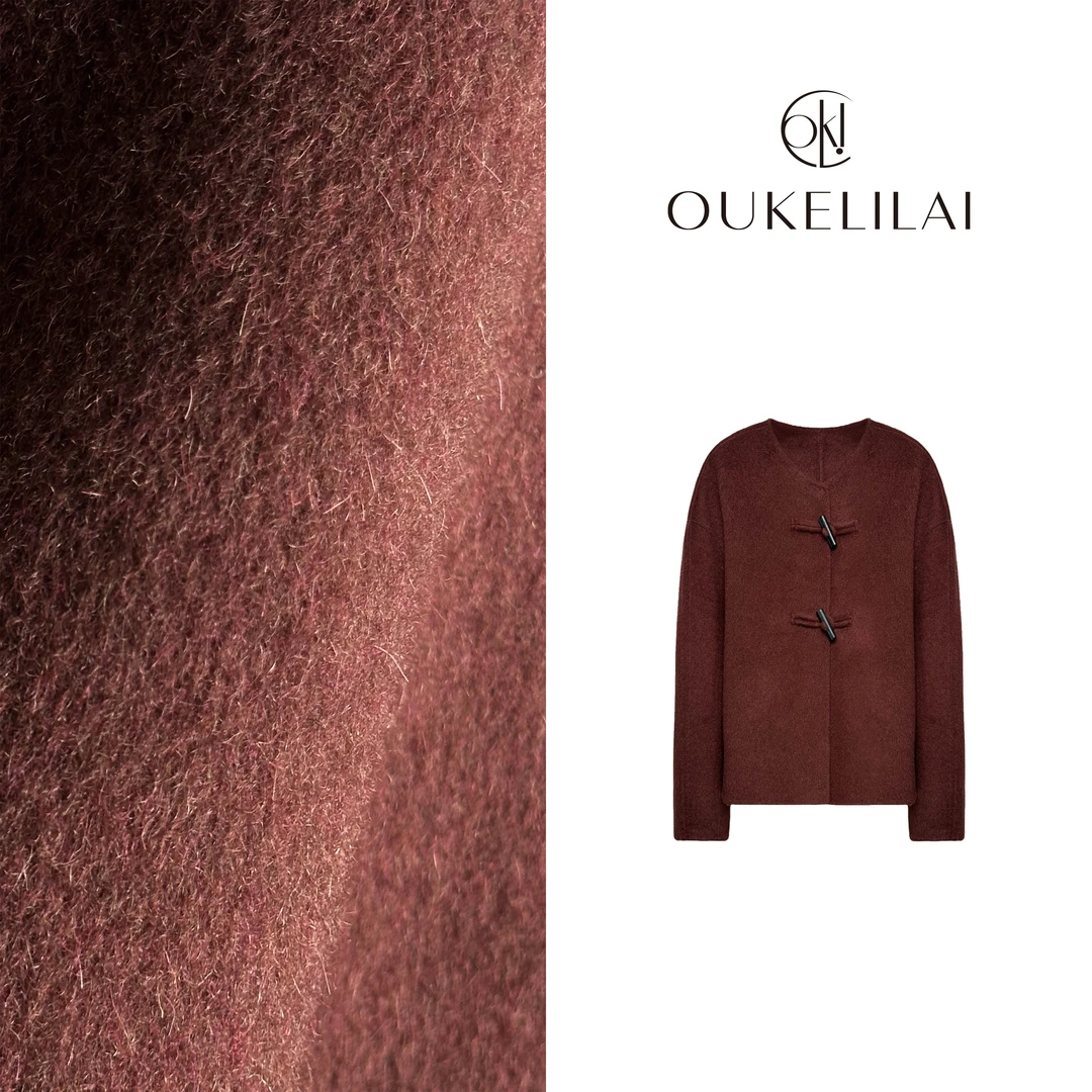 66387 艾米--【山涧鹿鸣】时尚休闲百搭短款大衣