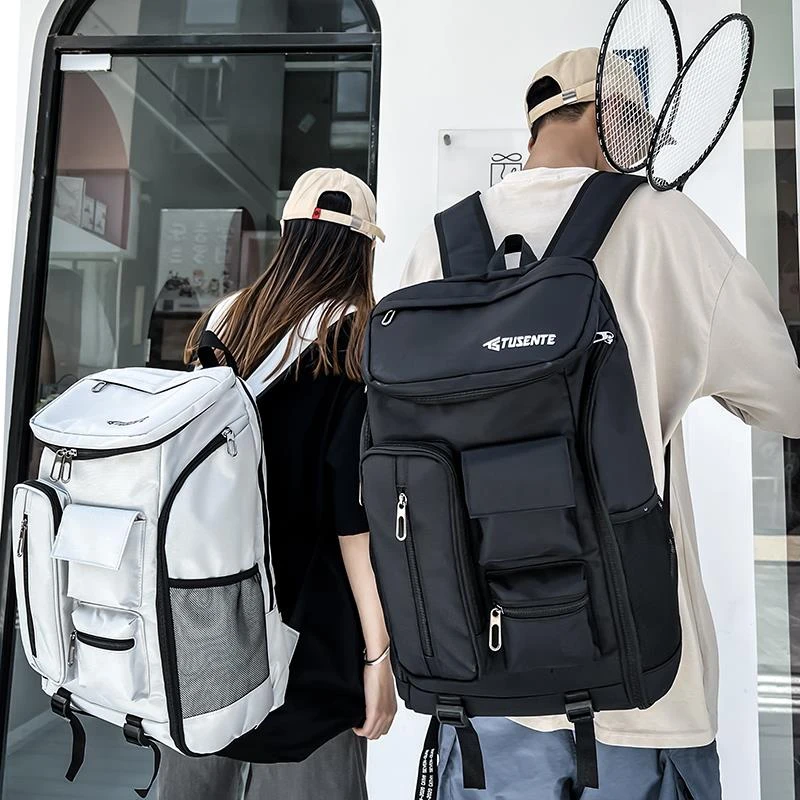 2024新款羽毛球包双肩背包男女同款网球包户外大容量独立拍仓鞋仓