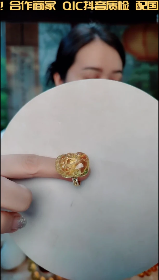 【闪购商品】金珀颈饰银S925镶嵌1貔貅