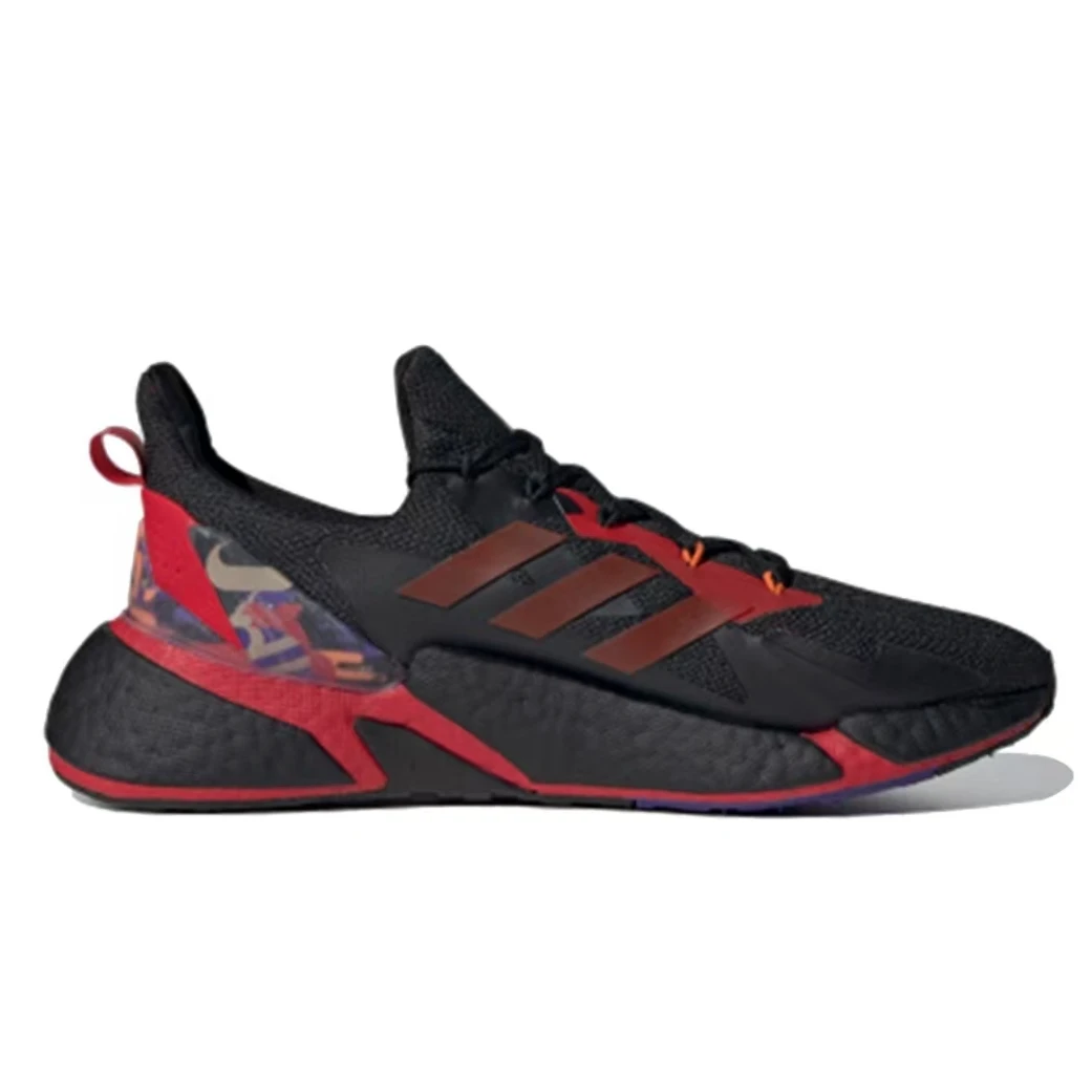 adidas/阿迪达斯 编织时尚 低帮 跑步鞋 男女同款 黑红GZ8987