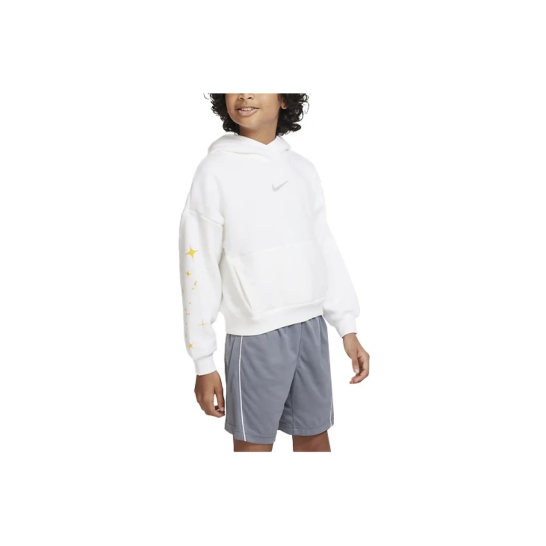 耐克（Nike）字母图案印花宽松长袖卫衣 男女同款 白色