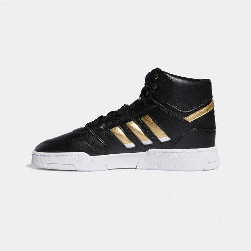 adidas/阿迪达斯 防滑轻便 高帮 板鞋 FW2039 黑金