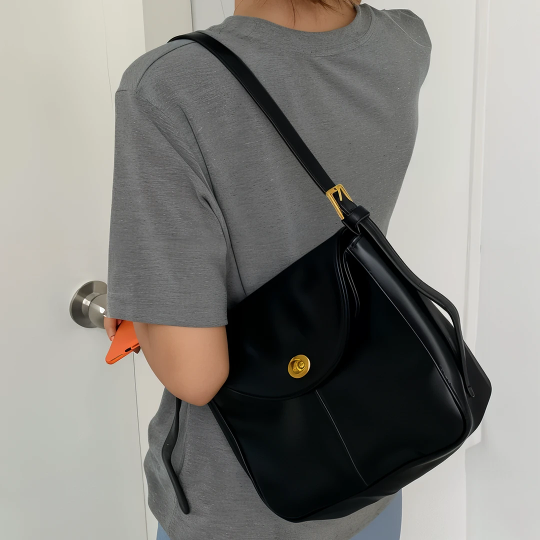 肥肥自制包包女新款韩国ins小众复古vintage百搭单肩斜跨包潮1305