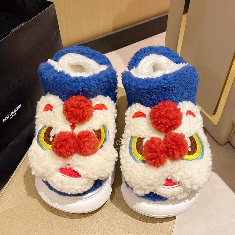 【秋冬新品】加厚底冬天棉拖鞋女毛毛保暖鞋包后跟家居加绒防滑外穿