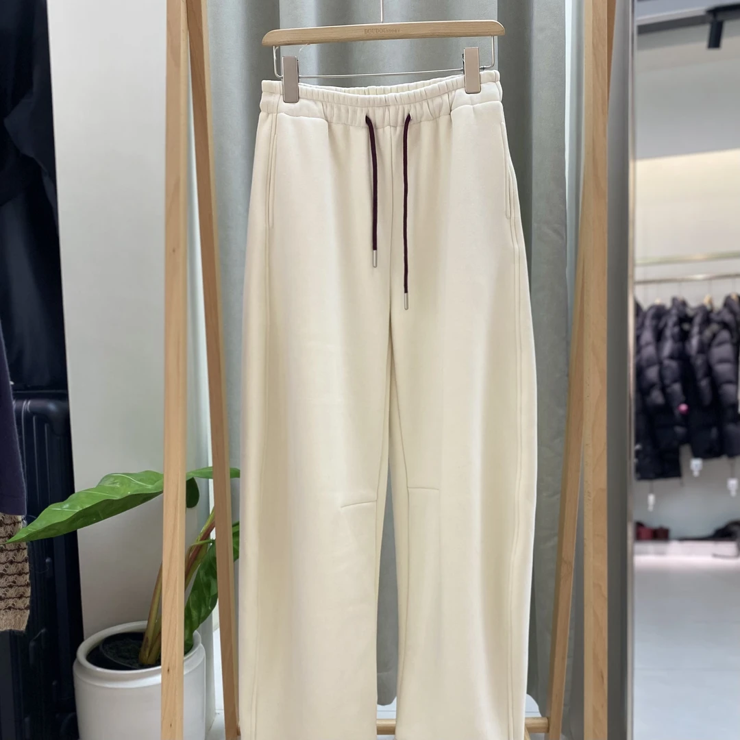 HALUNGLE/海伦格丽  KZ108  宽松百搭休闲纯色加绒运动卫裤  卡卡