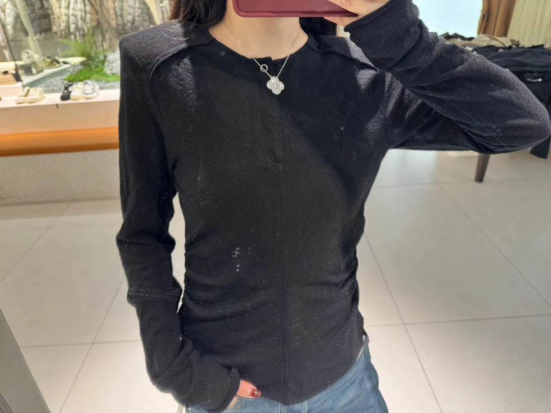 HALUNGLE/海伦格丽 1056 修身气质长袖打底衫