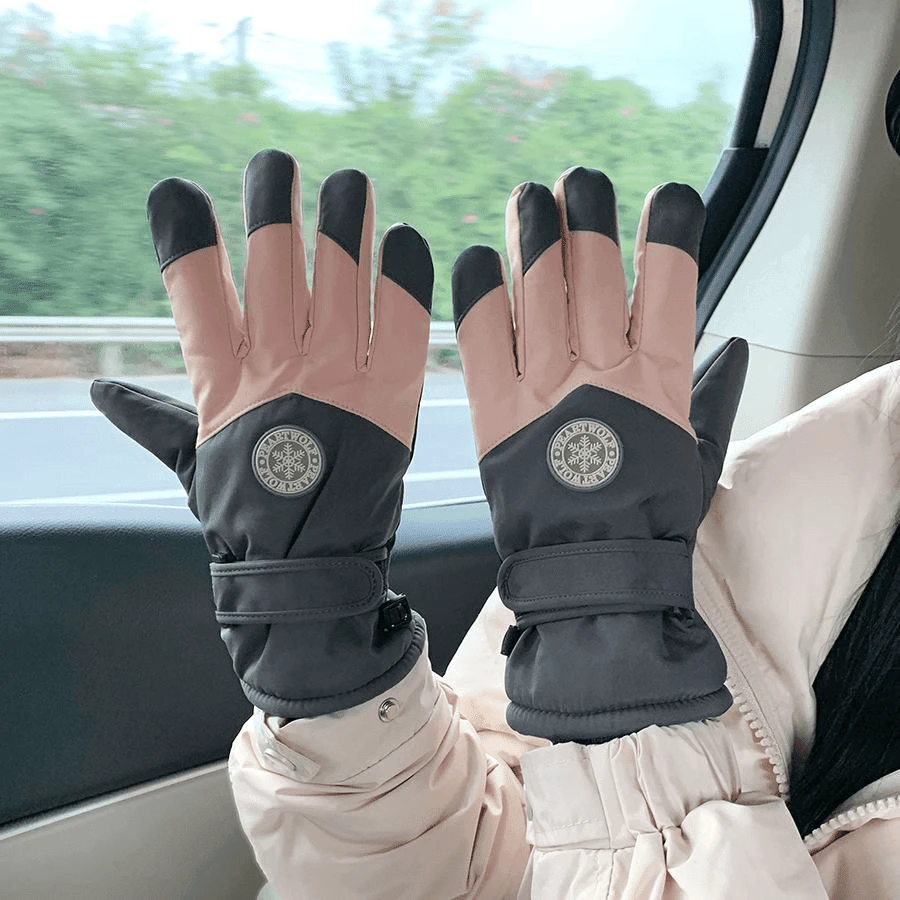 滑雪手套冬季男女骑车户外防风加绒加厚保暖手套防水防滑触屏手套