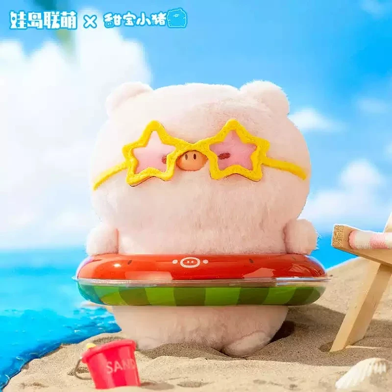 【拆盒】甜宝小猪水族馆系列毛绒盲盒