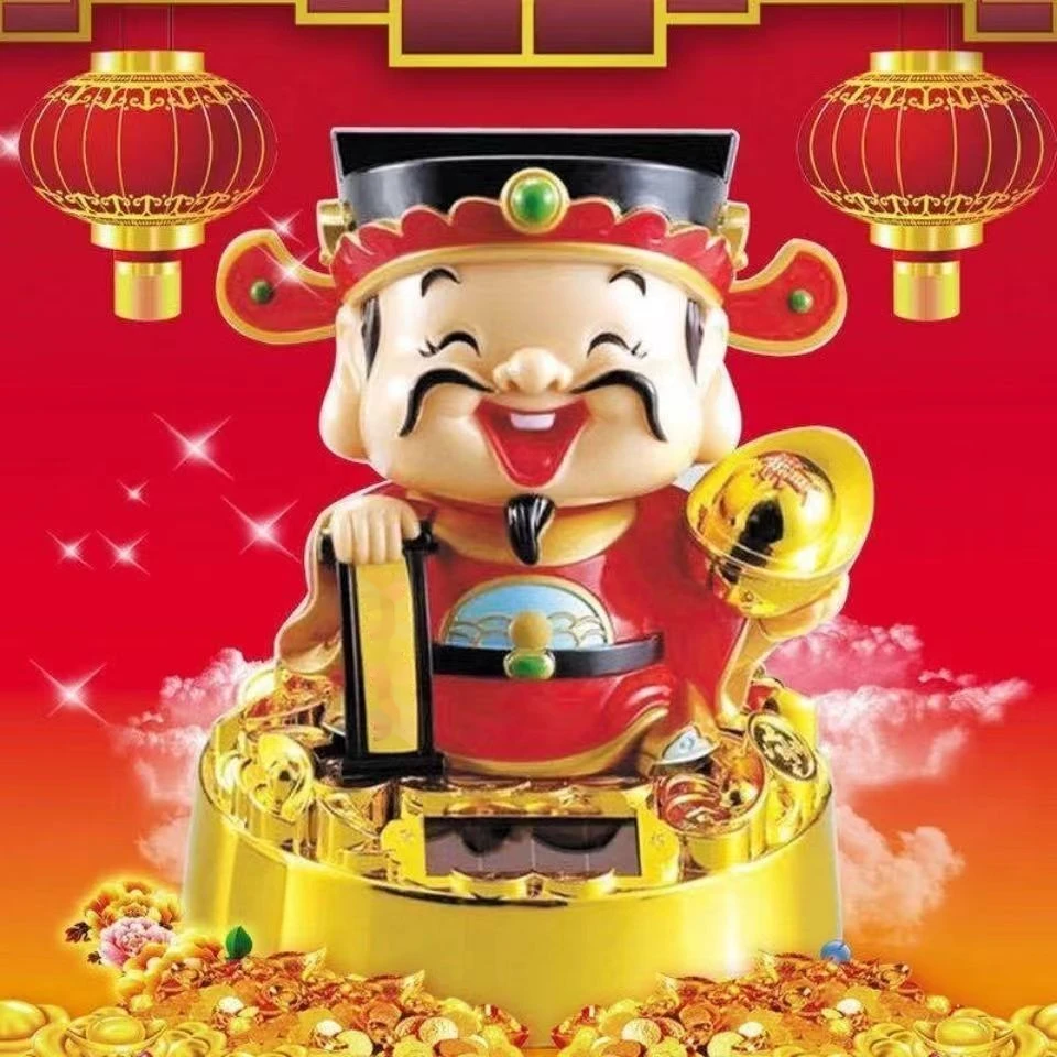 汽车摆件财神爷吉祥摆件推荐卧室客厅摇头车载弥勒佛摆件爆款推荐