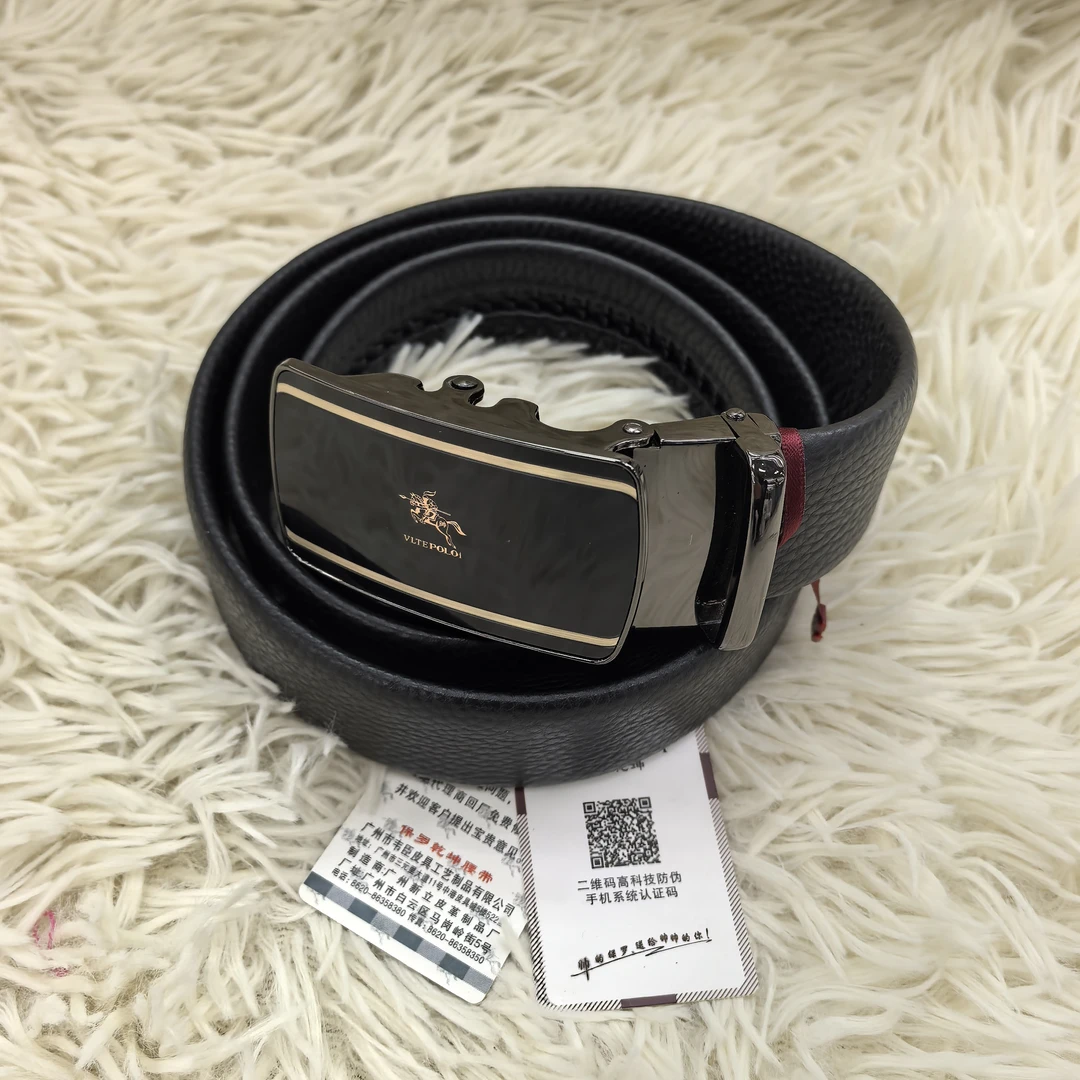 腰带 头层牛皮 自动扣 皮带 荔枝纹 高品质
