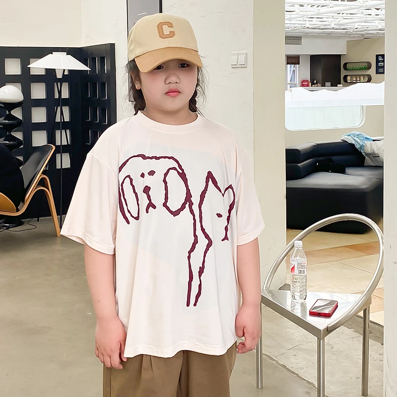 胖孩加肥加大大码凉感冰丝T恤夏季新款半袖上衣大码F2TX4904