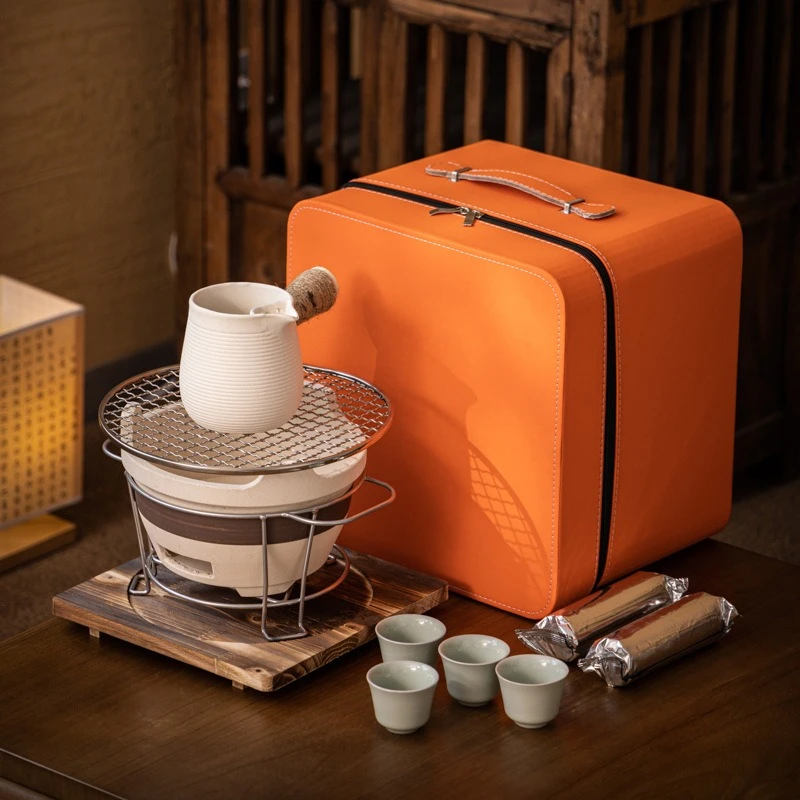 围炉煮茶碳烤户外便捷烤火茶具礼品套装