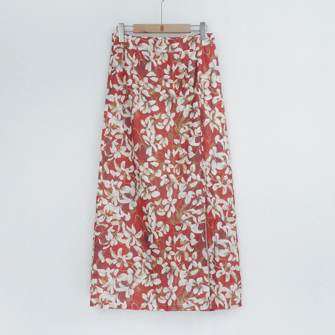 F8325休闲短裙碎花气质高腰时尚百搭女士夏季半身裙