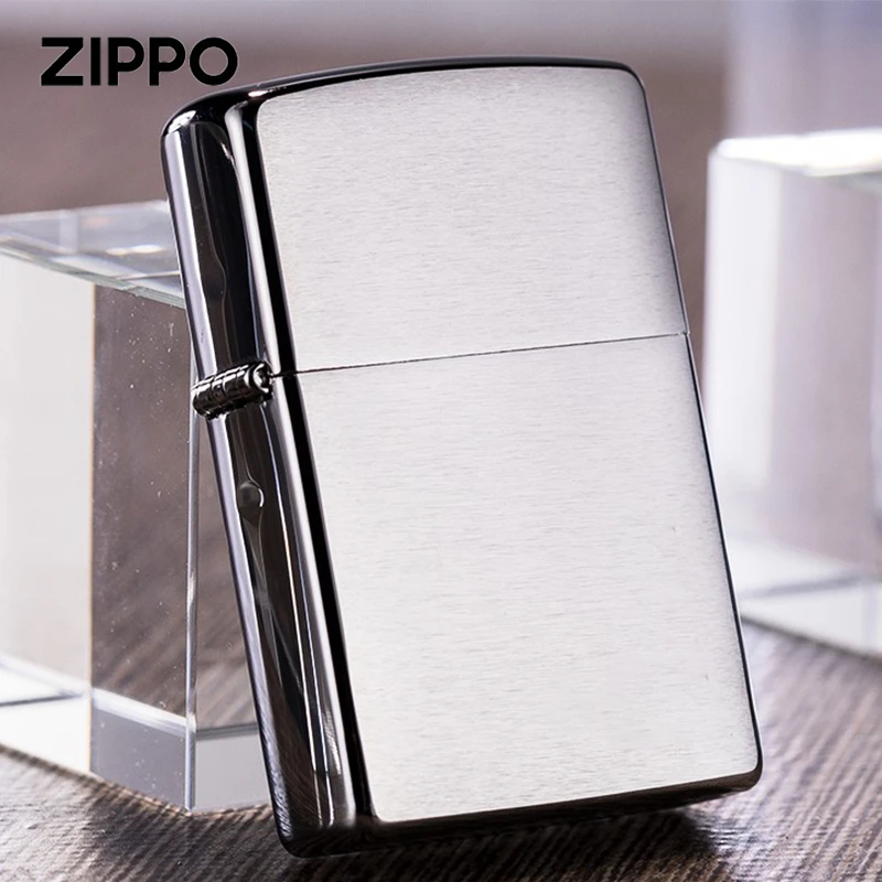 ZIPPO打火机正版 沙子 - 拉丝镀铬 男士简约经典个性男友感火机