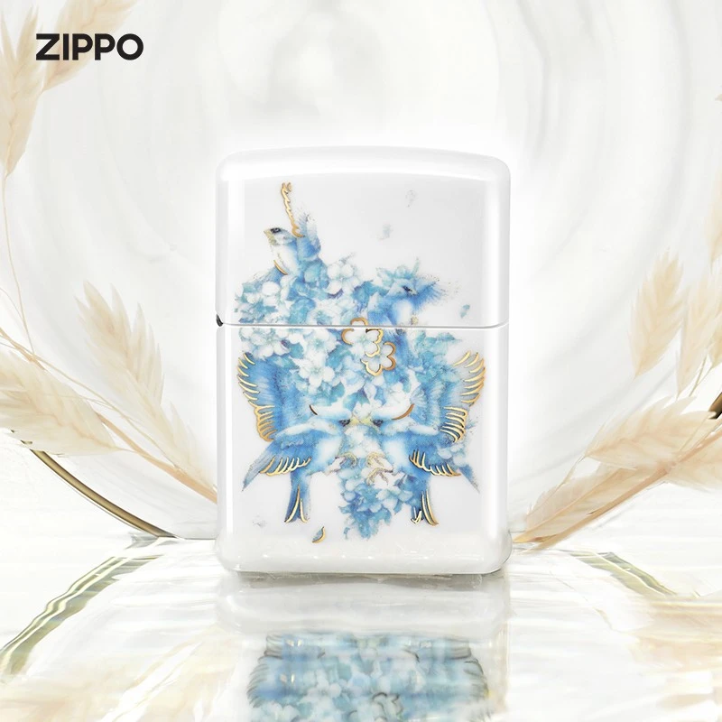 ZIPPO/之宝打火机花鸟境套装国风个性典藏国潮风男士礼物防风