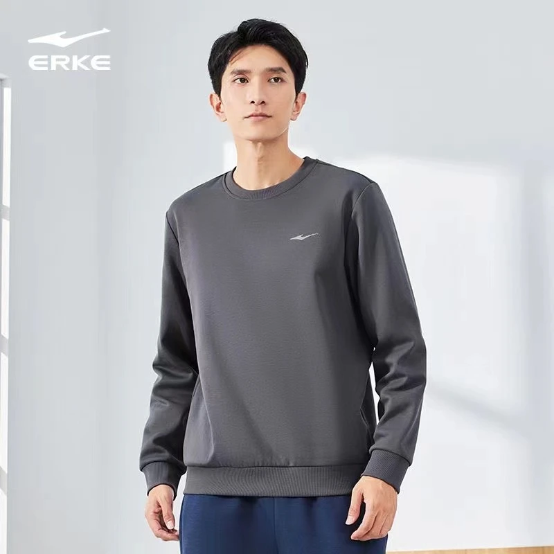 鸿星尔克2024款秋冬圆领加厚卫衣-51224301069-qw-nn