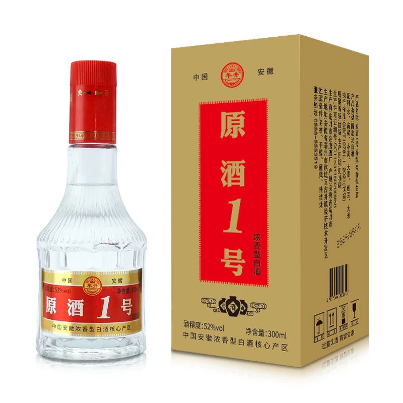 年井原酒一号  纯粮食酒 浓香型白酒 52度 300毫升 简装52度300
