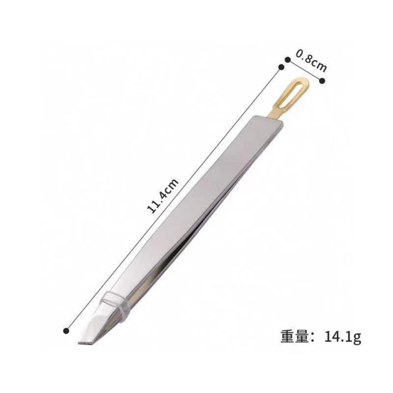 不锈钢镀金粉刺眉夹 两用眉夹 暗疮夹 金色眉夹眉镊夹假睫毛