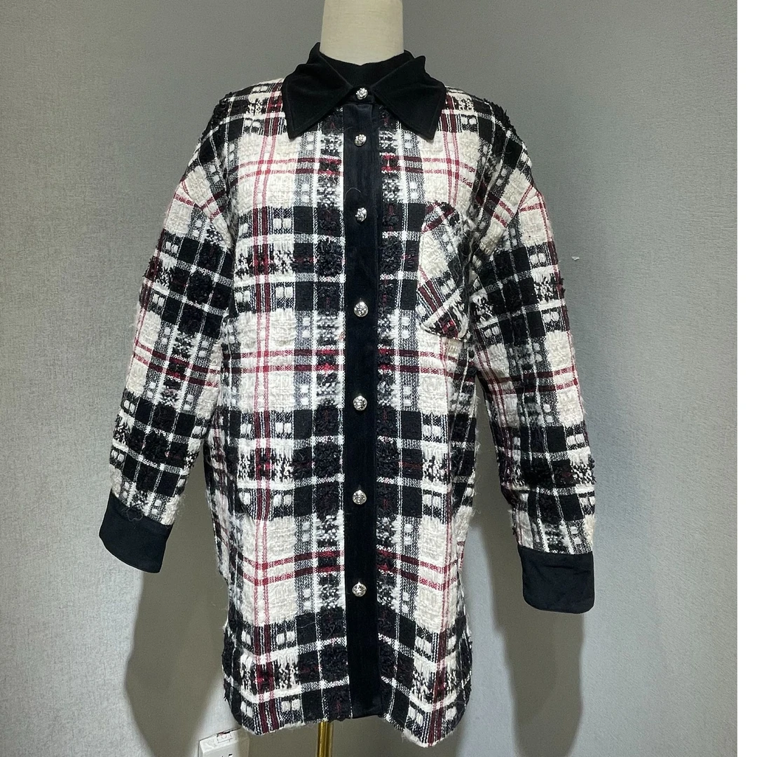 2135经典格纹衬衫外套