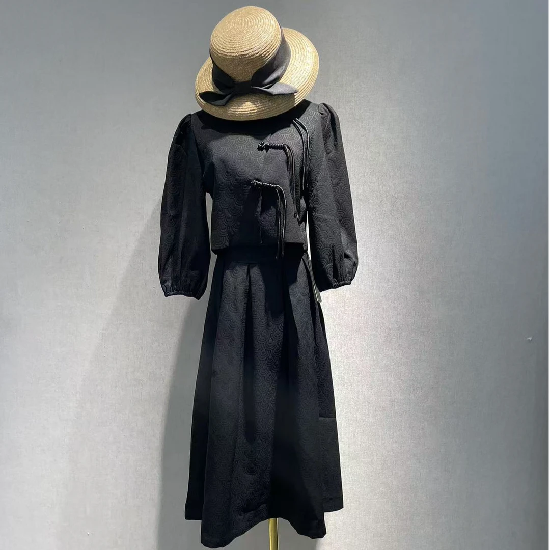 1088上衣+2088半裙黑玛瑙套装