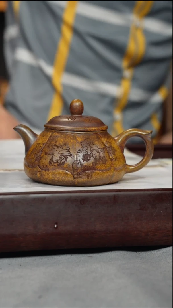 【闪购商品】紫砂茶壶龙骨金砂柴烧 AA