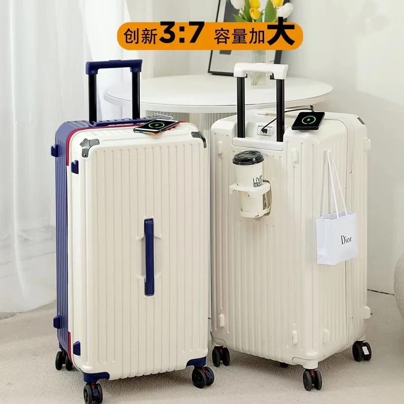 大容量网红行李箱男女多功能拉杆箱充电减震刹车万向轮密码旅行箱