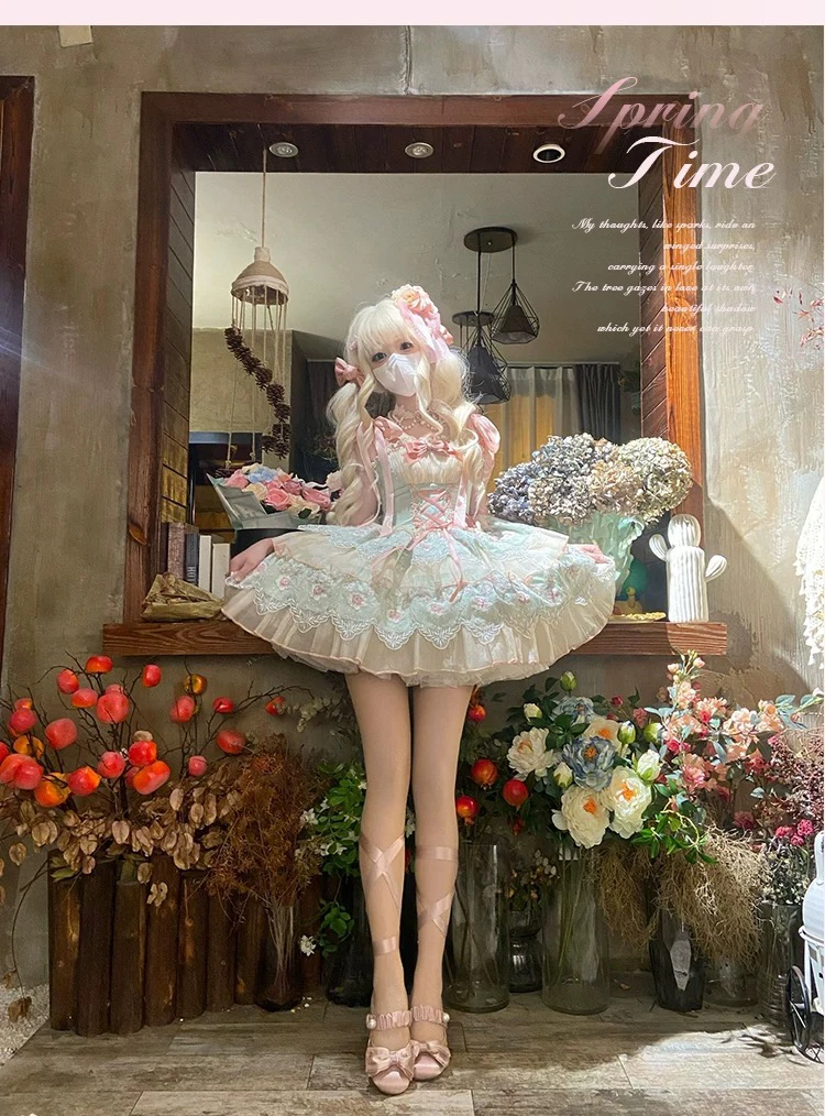 【浮春生】现货秒发 樱姬lolita原创设计洛丽塔JSK日常轻lo公主裙