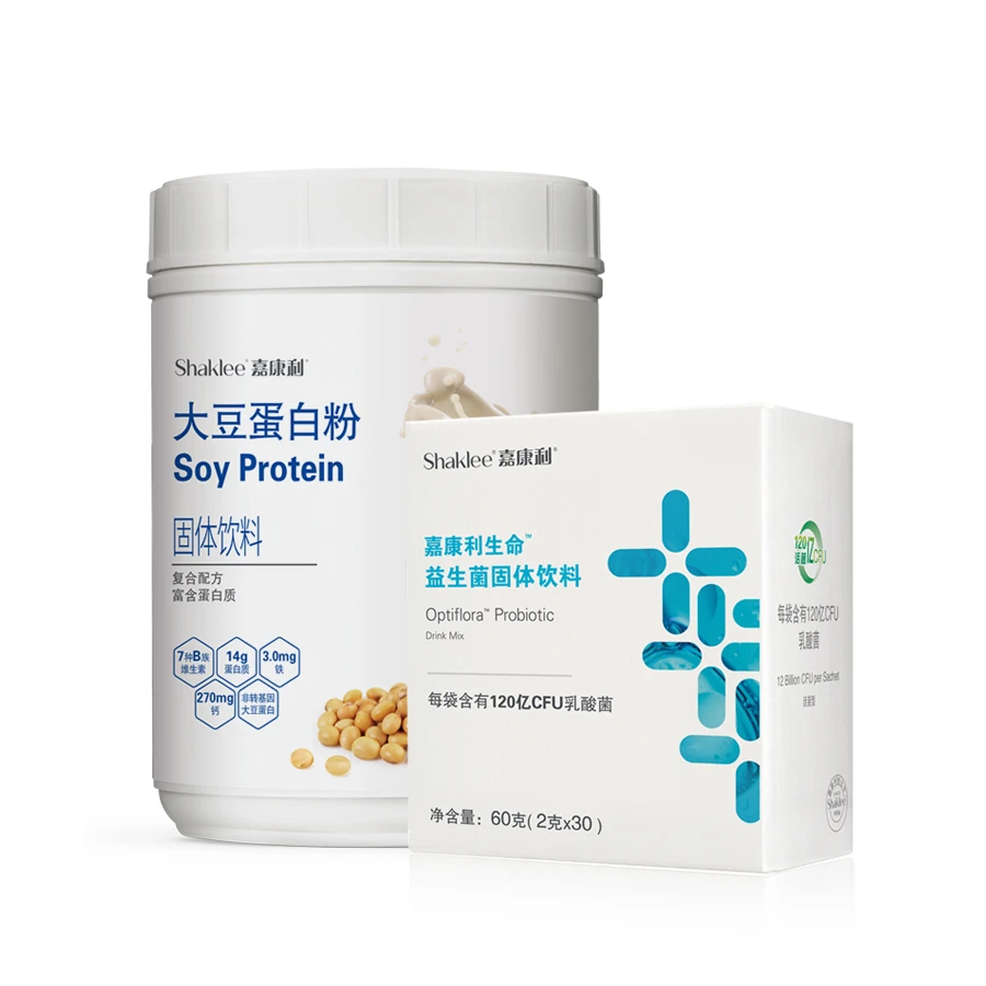 嘉康利原味蛋白粉+生命益生菌组合