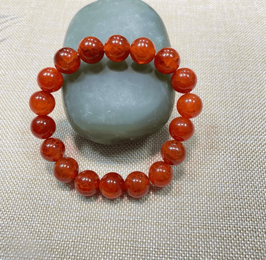 【两元珠宝包邮福利】天然玉石红玛瑙手串