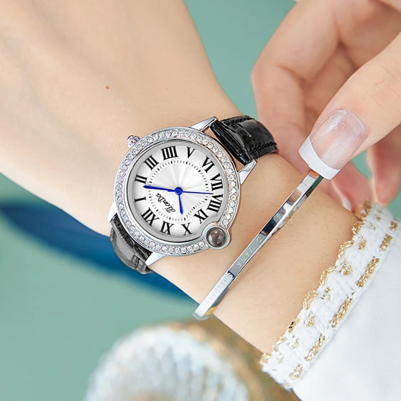 轻奢时尚防水简约女款石英表 J3701L-P JA4