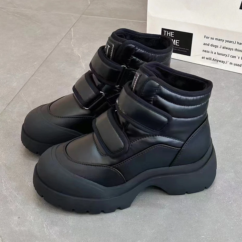 雪地靴女冬季2025爆款网红厚底增高加绒加厚保暖百搭时尚高帮棉靴