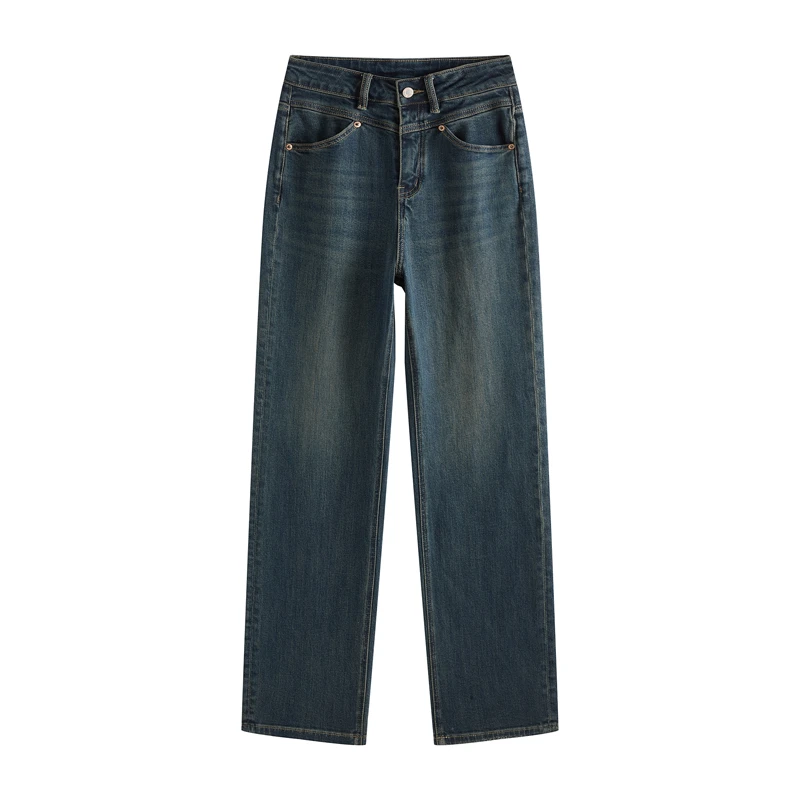 2024-新概念-双芯棉弹-高端定制收腹直筒窄版牛仔裤