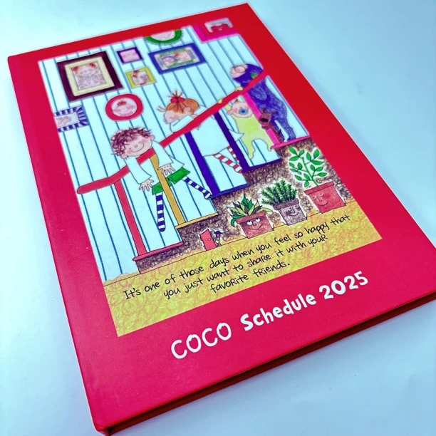 【1本红色coco计划本】2025日程本年历本月计划本高颜值本