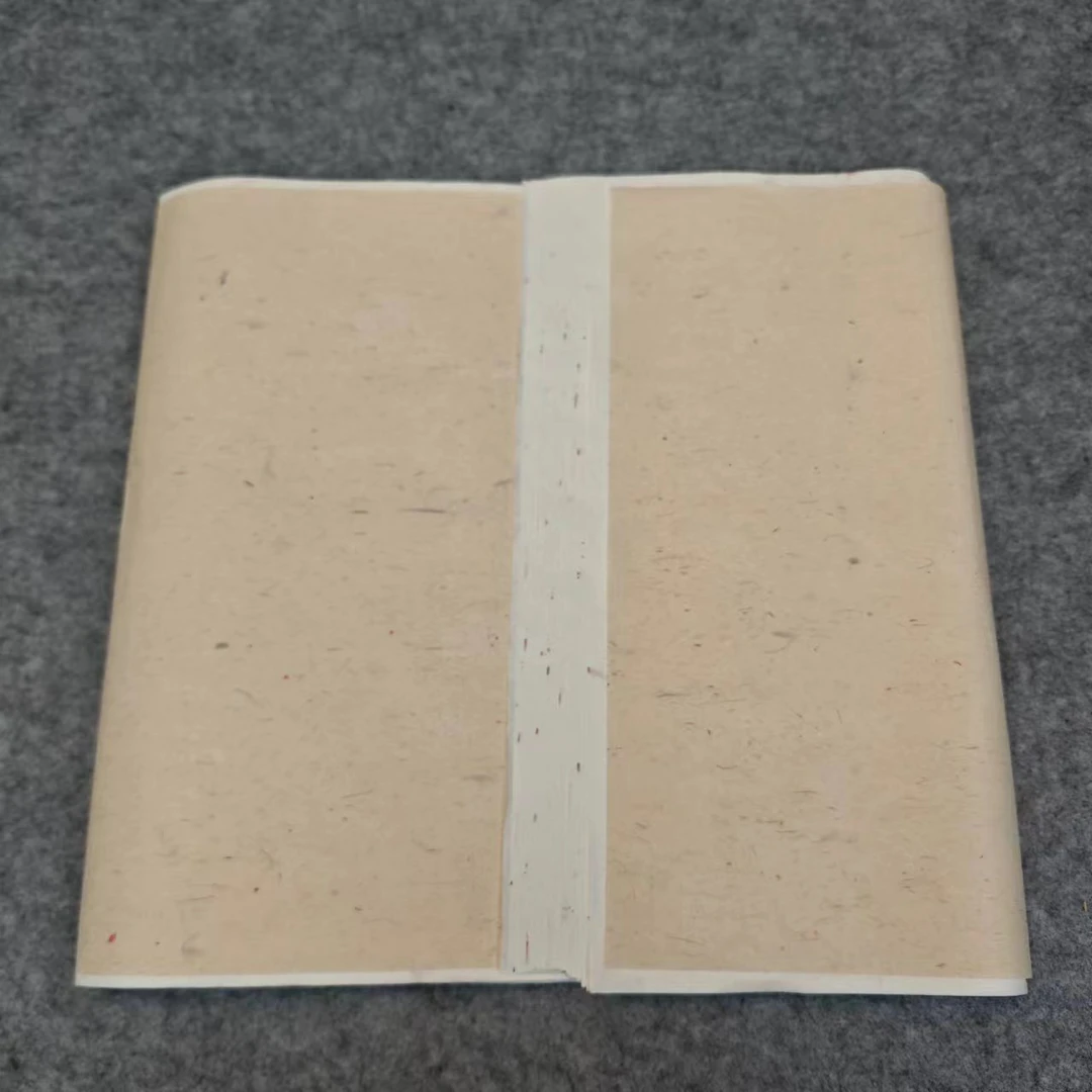 纯手工宣纸四尺对开红花檀皮龙须草生宣国画山水书法专用c