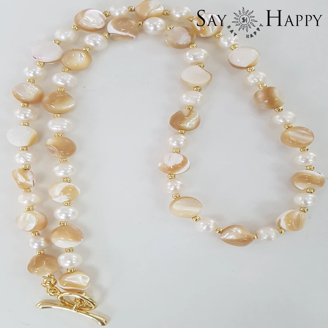 合金仿珍珠项链 SAY HAPP韩国风气质珠珠项链