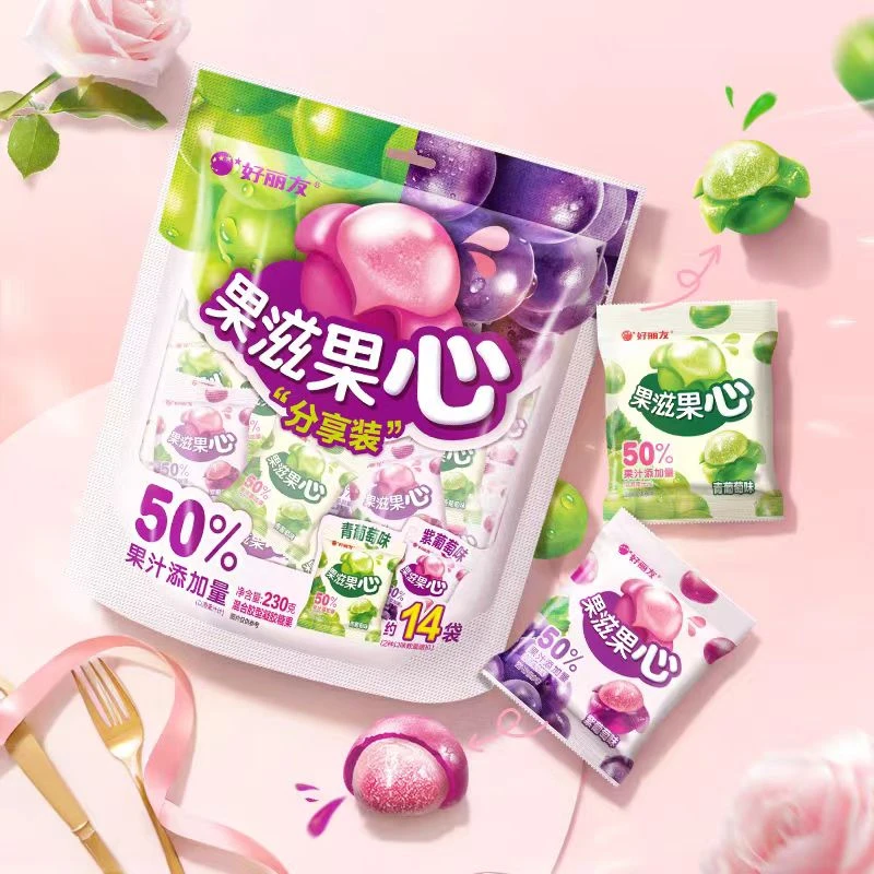 好丽友果滋果心浓郁软糖糖果230g袋装酸甜果香清新口味美味DR/HD